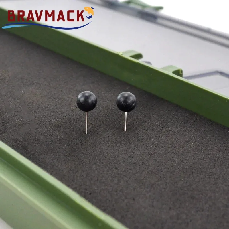 BRAVMACK 1pc Carp Fishing Box Stiff Hair Rig Board with Pins Carp Fishing Rig Box Wallet Rig Storage Box Fishing Tackle Box