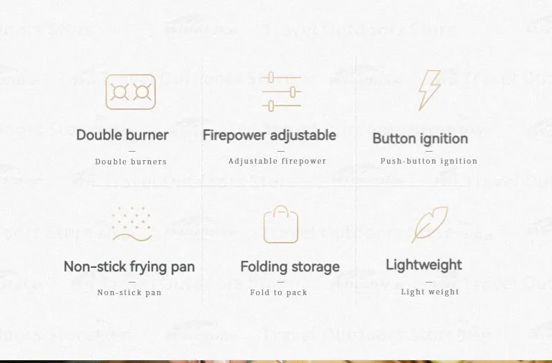 Naturehike Gasherd Für Ausflüge Ultraleicht Camp Tragbare Camping Picknick BBQ Kochgeschirr Camping Liefert Camping Zubehör Outdoor – Detail 2
