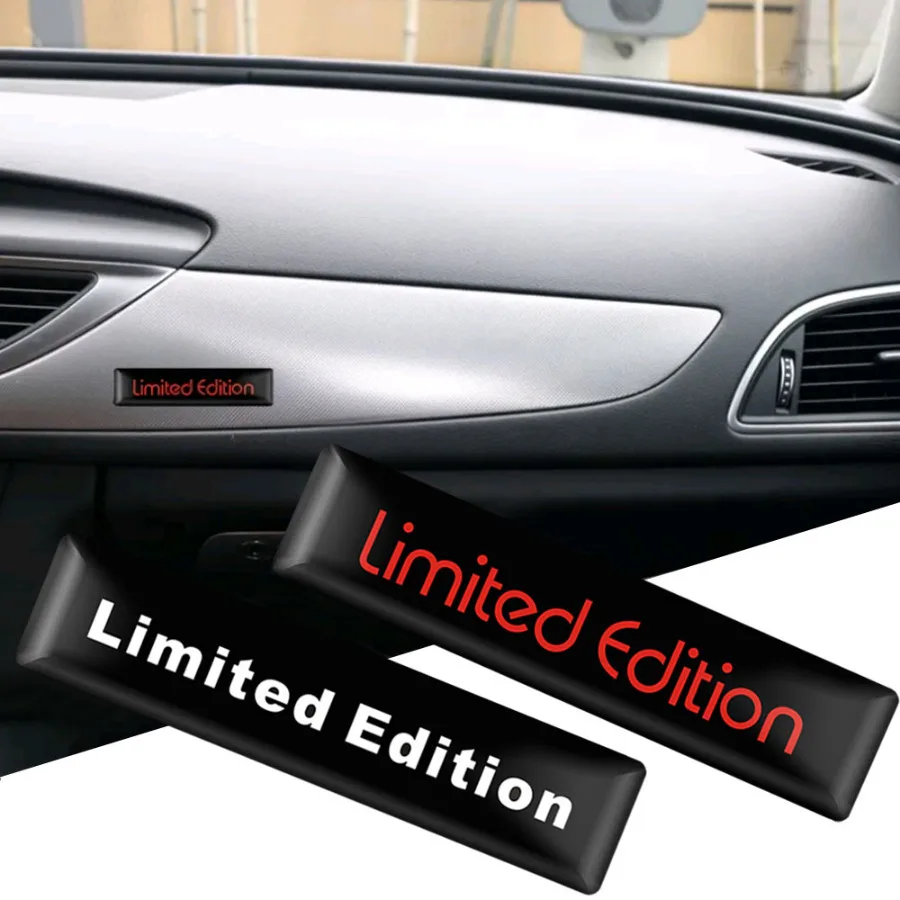 4Pcs Car 3D Sticker Emblem Limited Edition Styling Badge Decal Sticker Auto Door Bumper Trunk Car Body Side Decor Sticker