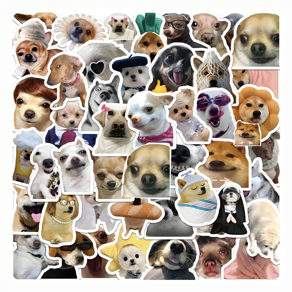 

10/30/60PCS Funny Dogs MEME Cartoon Stickers Decals DIY Graffiti Laptop Phone Suitcase Waterproof Cute Joke Sticker Kid Toy Gift