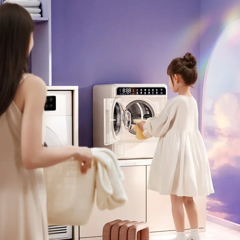 غسالة دايو الصغيرة 2 كجم 220 فولت غسالة ومجفف لافادورا أوتوماتيكية بالكامل الكل في واحد 95 ° C ارتفاع درجة الحرارة الأشعة فوق البنفسجية Ag أيون الفضة