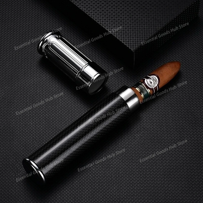 Cigar Tube Lock Wet Seal Cigar Moisturizer Tube Travel Portable Cigar Holder, Single Pack