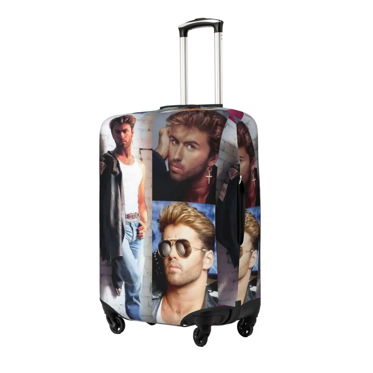George Michael British Singer  Suitcase Cover Fun Cruise Trip Protection Luggage Supplies Fligh