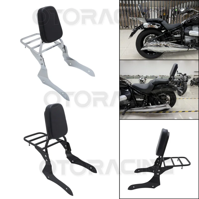 Motorcycle Detachable Passenger Backrest Sissy Bar Luggage Rack For BMW R18 100 Years 2020-2025 R18 Classic 2021-2025