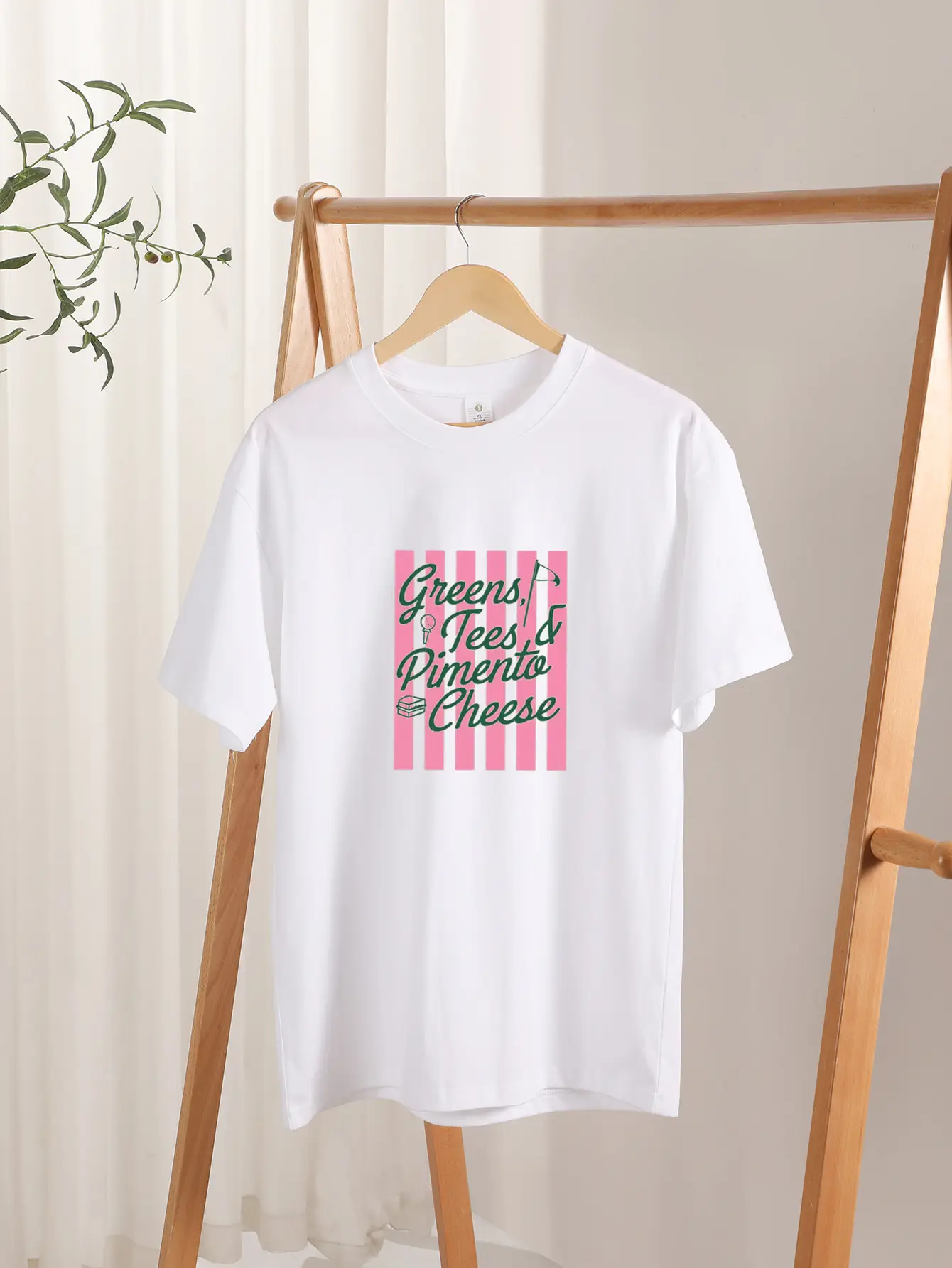 2026 Pure Cotton T-shirt Masters Inspired Comfortable Breathable High Quality National Golf Club Women's T-shirt