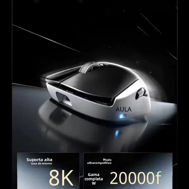 AULA Kunlun X5 Pro 3‑Mode Wireless Gaming Mouse Magnetic Micro‑switch SSHS PAW3955EVO Dual 8K For Mid‑Large Hand E‑sports
