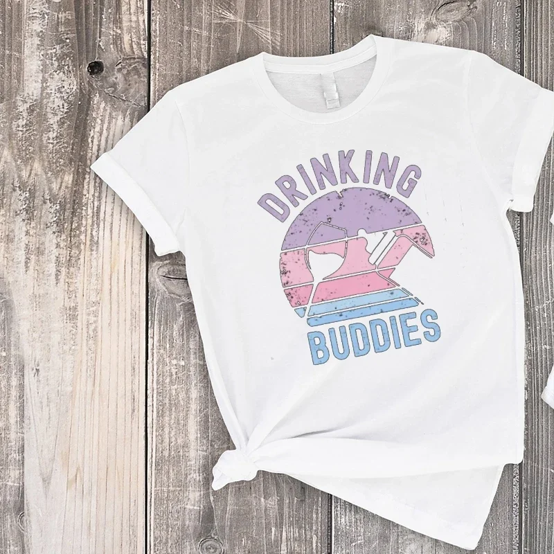 Funny Aunt Shirts Drinking T-shirts Aunt and Baby Matching Shirts Niece and Nephew Tee Mother Daughter Matching Clothes L
