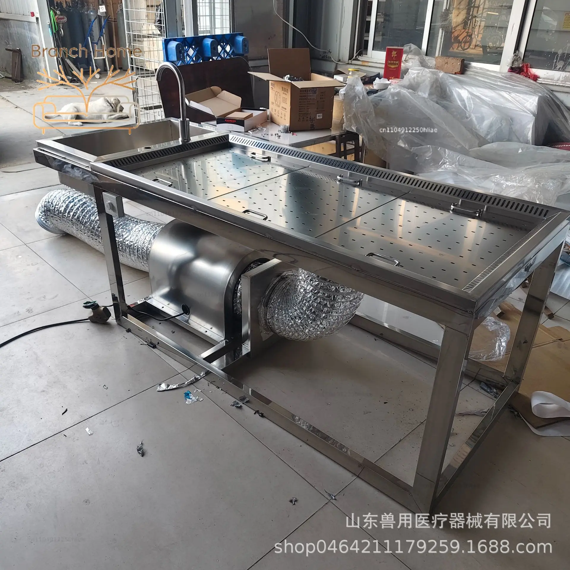 sheep planing table with negative pressure belt ventilation laboratory animal dissection operating table