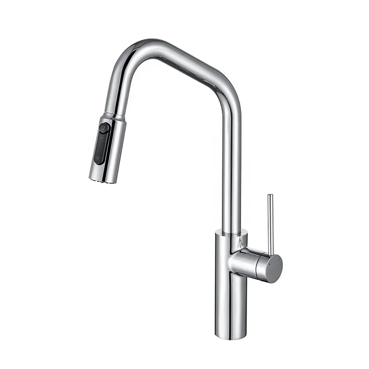 

Single Handle Brass Kitchen Faucet Set 360 Pull Out Hot Cold Water Tap Design Deck Mounted Drinking Water Faucet