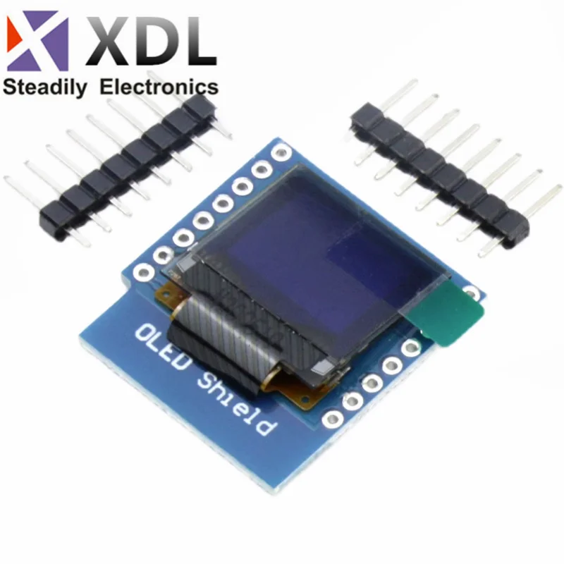 0.66 inch OLED Display Module for WEMOS D1 MINI ESP32 Module AVR STM32 64x48 0.66" LCD Screen IIC I2C OLED