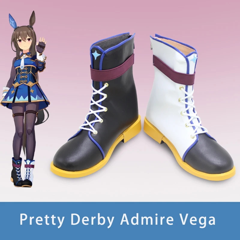 รองเท้าบูทคอสเพลย์ Ayabe-san จากเกม Pretty Derby รุ่น Admire Vega สำหรับงานปาร์ตี้ฮาโลวีน ผู้ใหญ่ ทั้งผู้หญิงและผู้ชาย