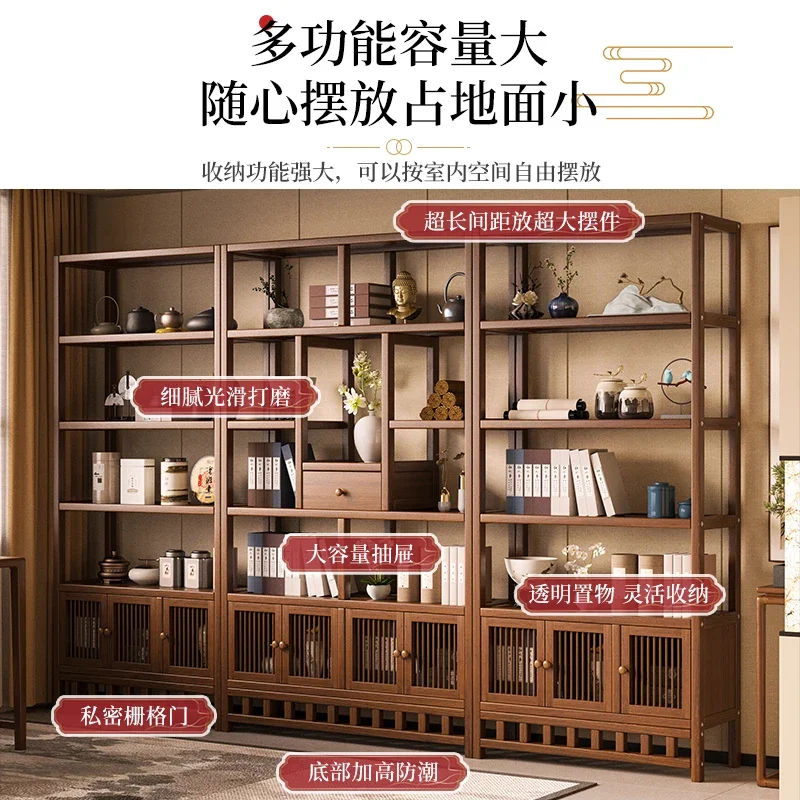 Новая китайская стойка для богу, чайная стойка для чайной комнаты, чайный сервиз из нелиссива дерева, стеллаж для хранения