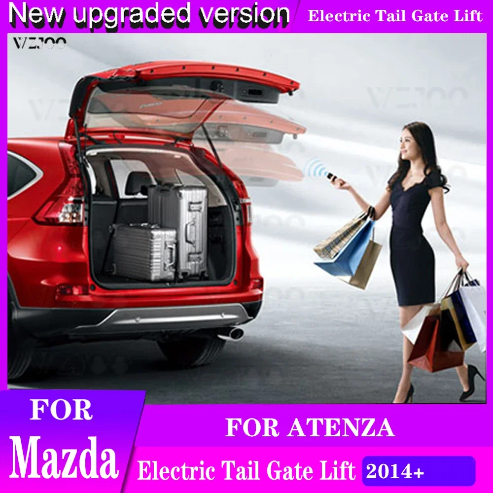 Elevador eléctrico inteligente para puerta trasera de Mazda ATENZA 2014+, Control remoto, botón de asiento de transmisión, juego de Control de altura para evitar pellizco