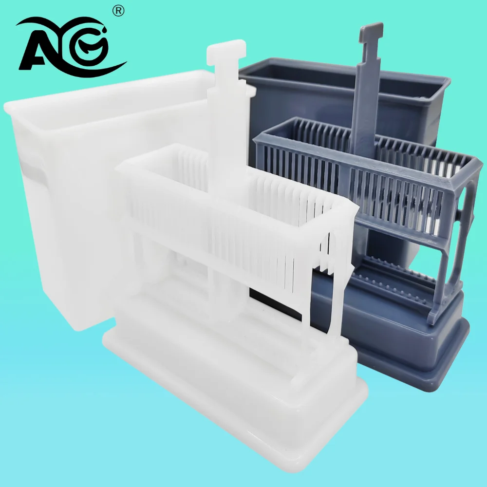 AG 24pcs Staining for Microscope Slides Laboratory Storage Holder Laboratory Microscope Slides Holder Plastic Reusable Compact