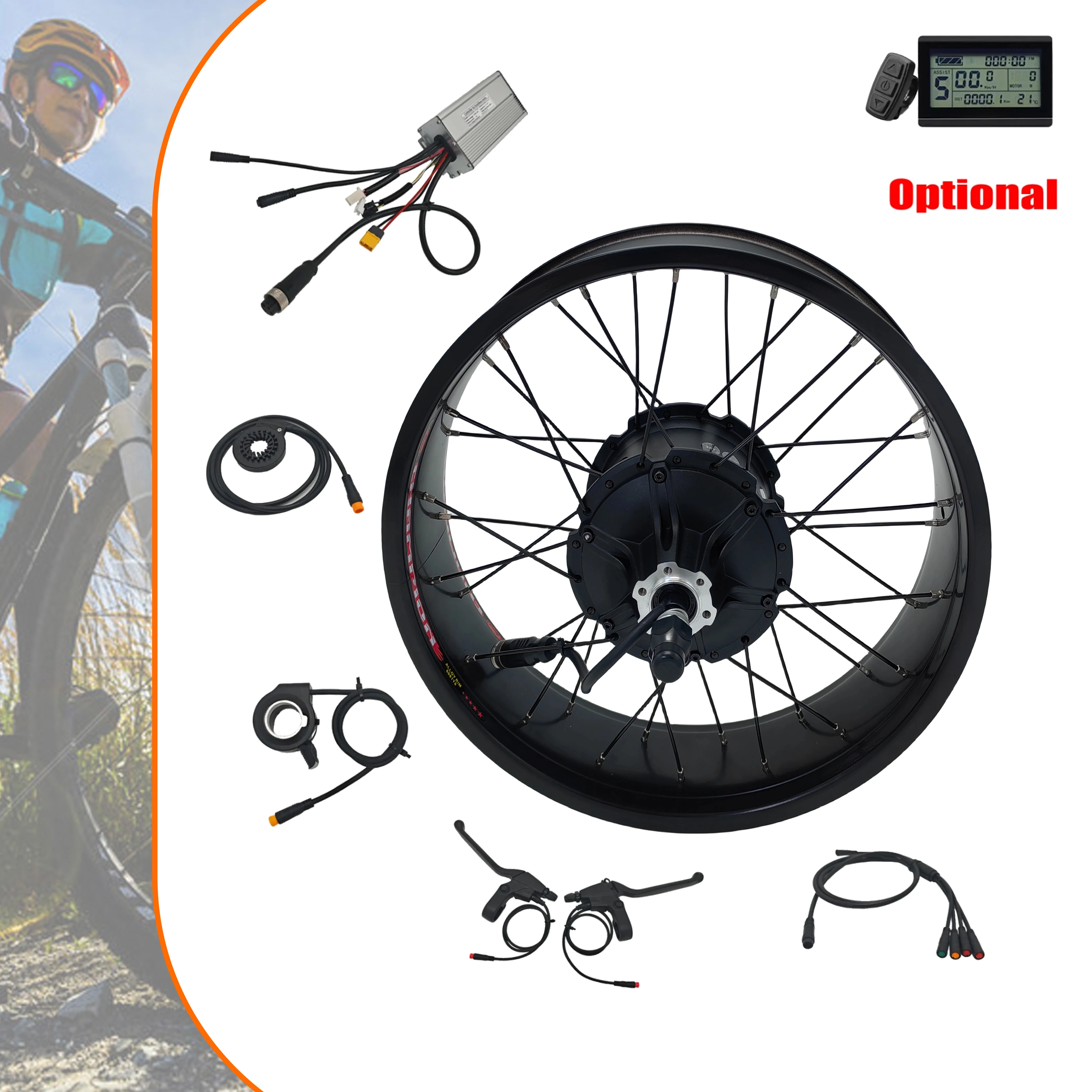 

Bafang 48V 750W 20/24/26*4.0 Inch wheel Conversion kits with G062 Bafang Rear Cassette motor for fatbike 75mm/190mm