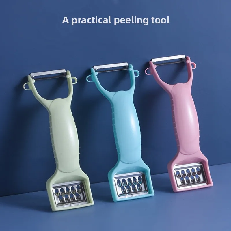 Innovative Double-Headed Stainless Steel Peeler Kitchen Multi-Function Fruit And Vegetable Ginger Garlic Grater Home Use