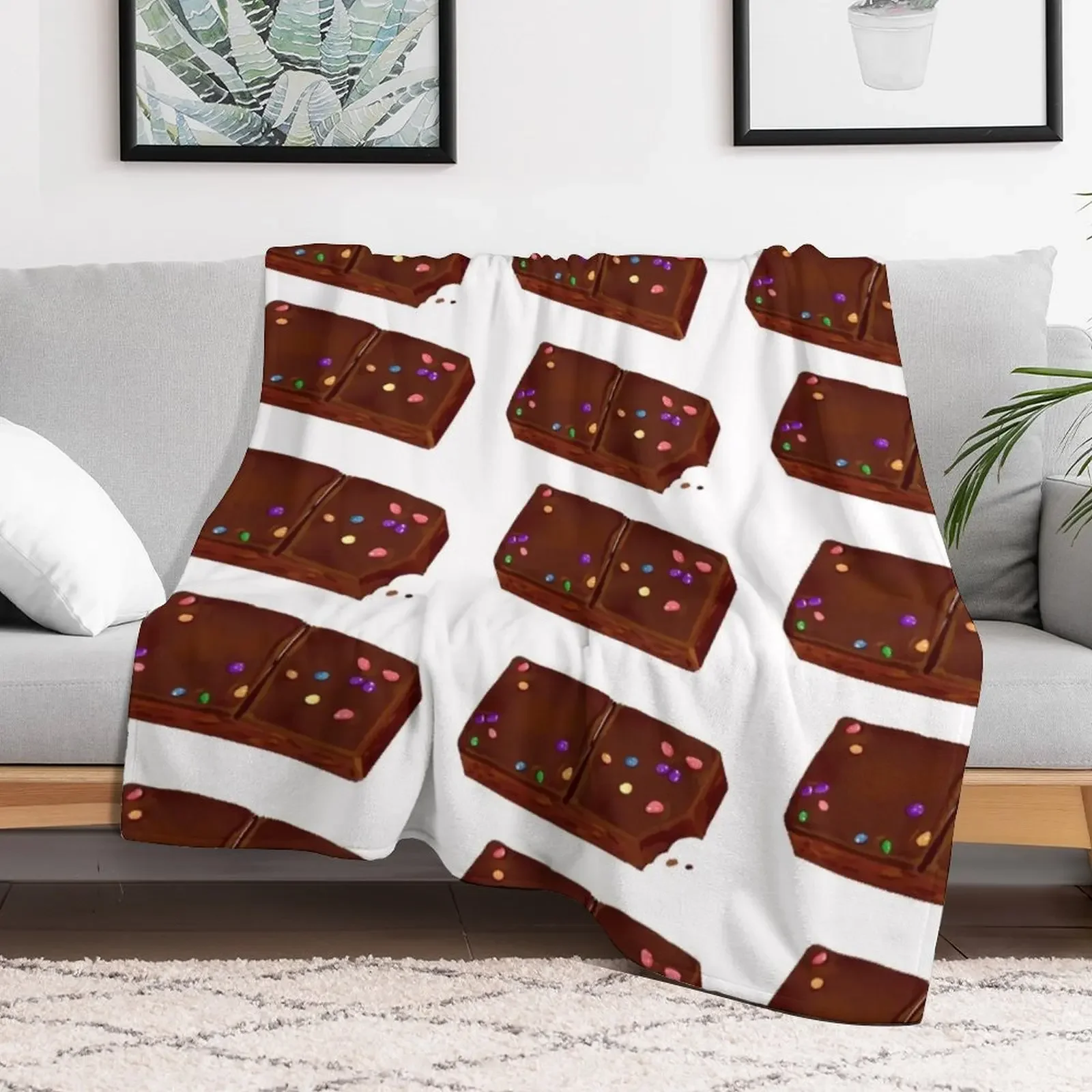 cosmic brownie pattern Throw Blanket Air Conditioner Soft Blanket for Office Home