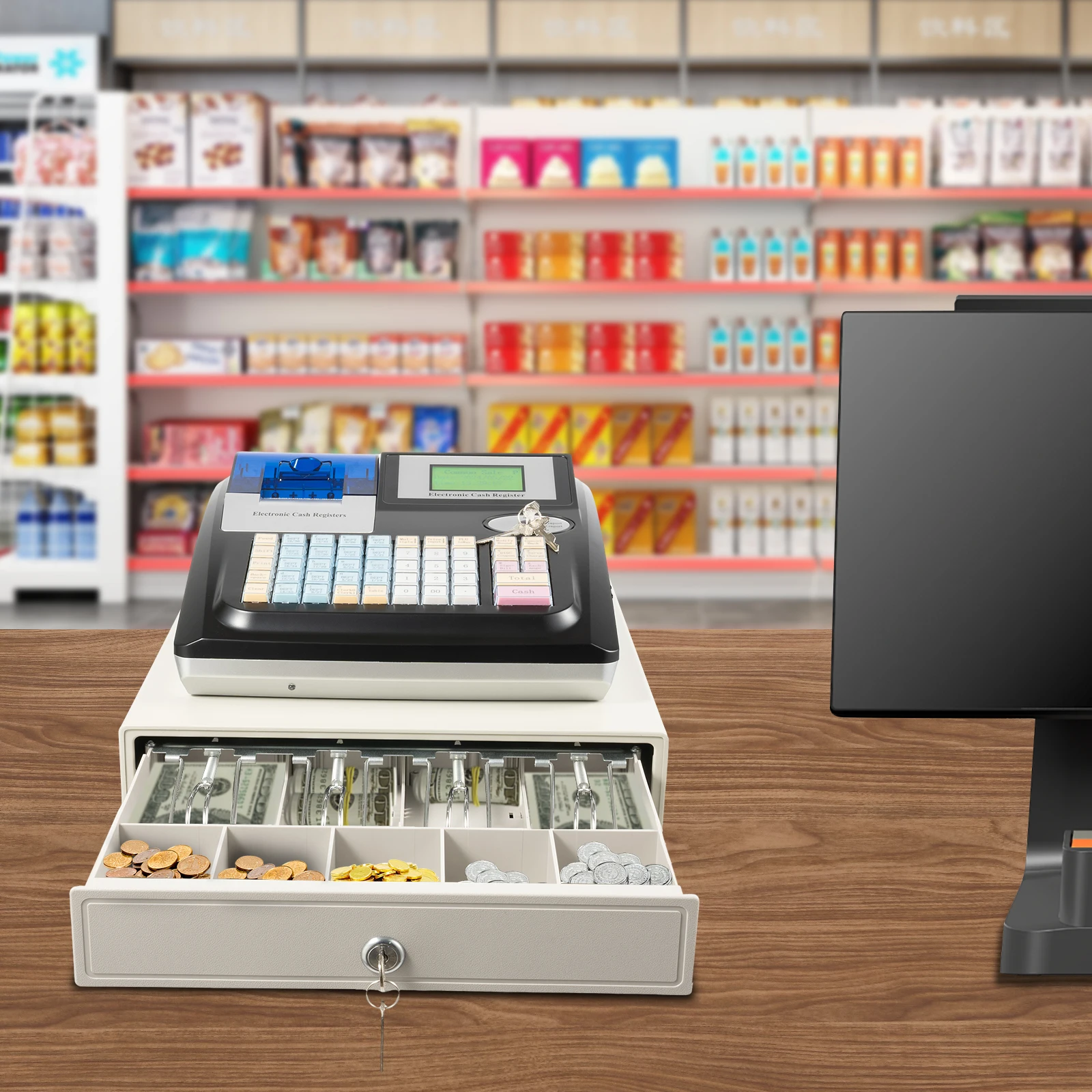 Registratore di cassa avanzato: sicuro, durevole ed efficiente per una migliore gestione dei soldi e un contatore di fatture migliorato per il servizio clienti