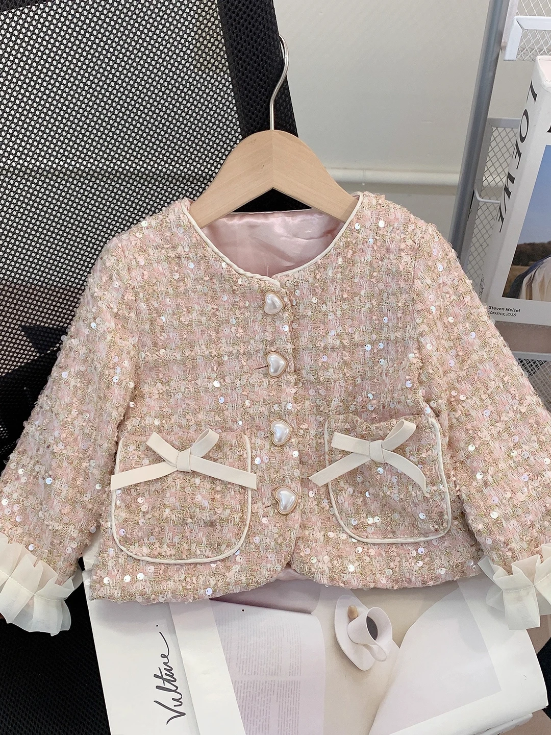 

Girls' Outerwear for Autumn and Spring 2025 New Style Temperament and Fashionable Baby's Top Children's Clothes