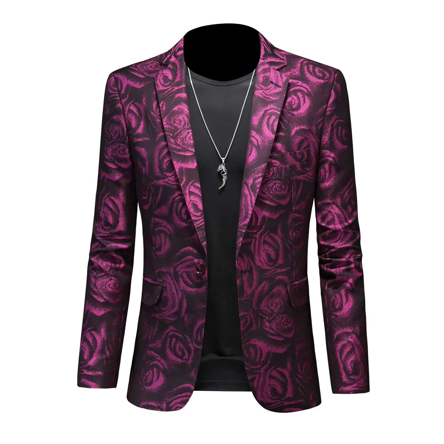 

High-quality men's party, wedding, business and casual suit jacket, slim-fit Korean version single western-style shirt