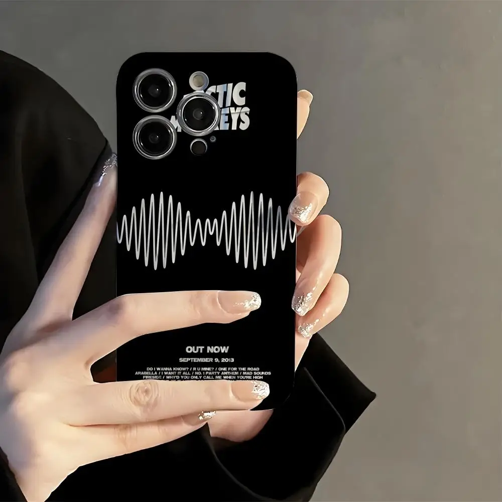 

Arctic M-Monkeys band Phone Case Film Korean INS for iPhone 16 15 14 13 12 11 Pro Max Plus Luxury Cover
