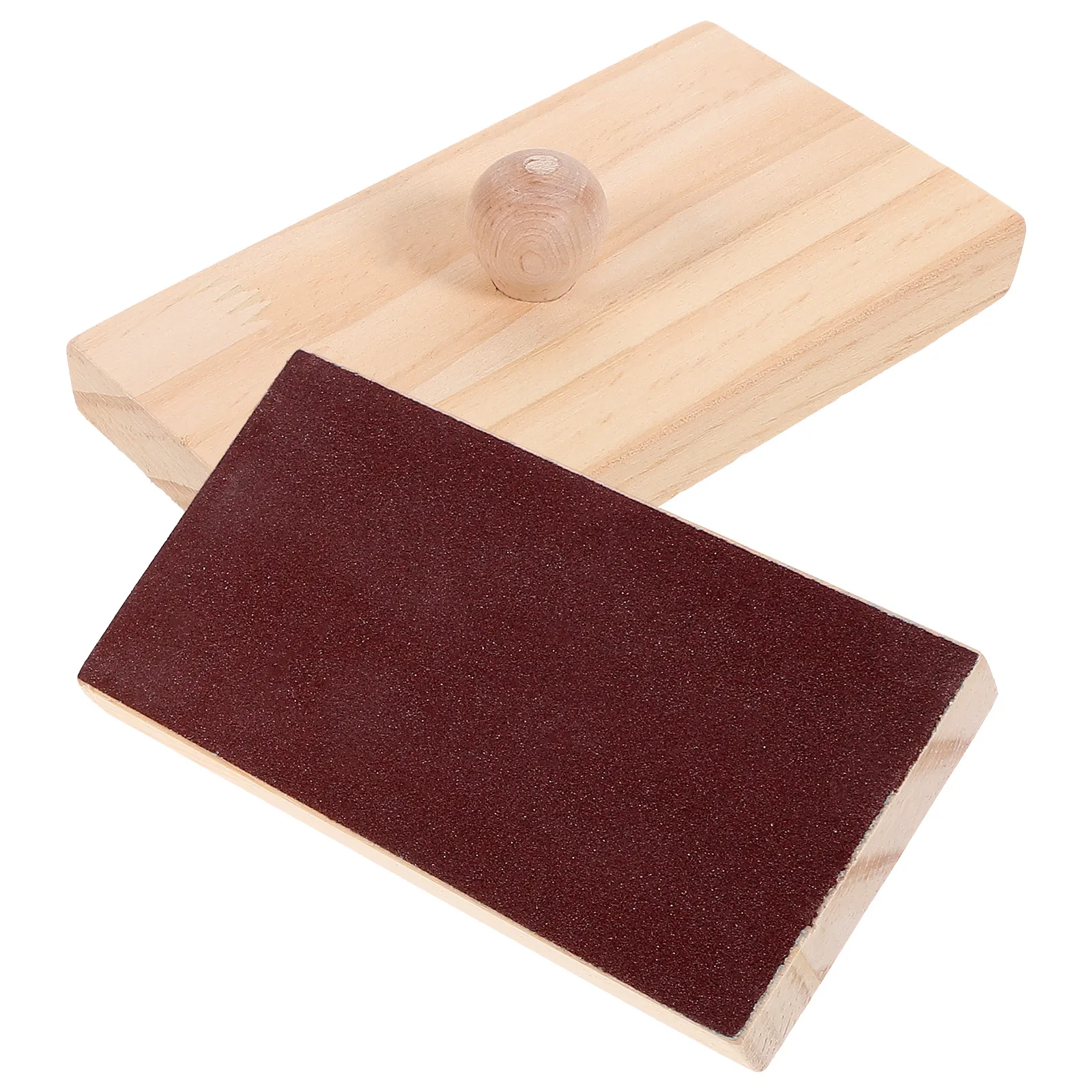 2 szt. Płyta piaskowa Instrument perkusyjny dla dzieci Klocki muzyczne Beżowe drewno Edukacyjna zabawka