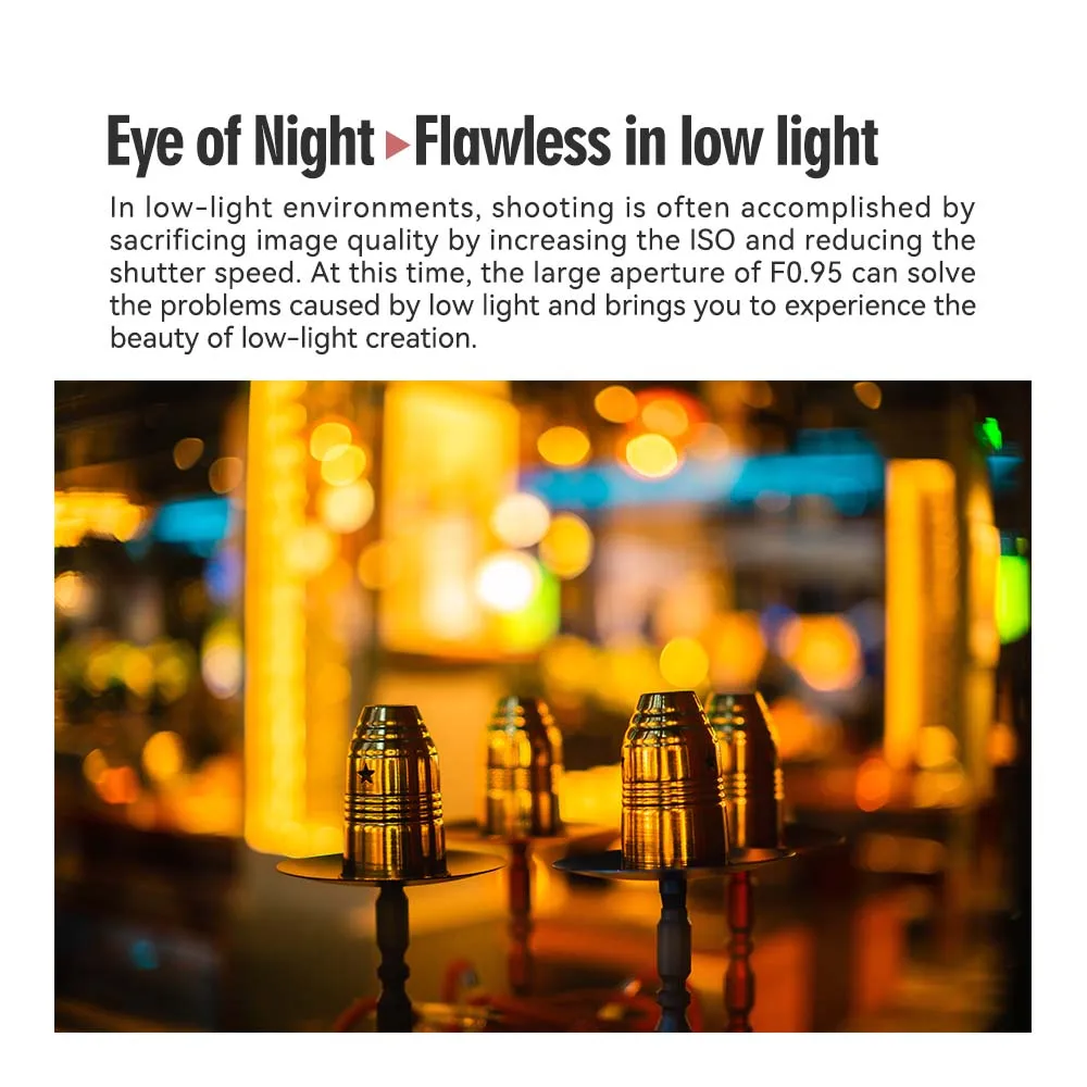 TTArtisan 50mm F0.95 APS-C lente de retrato de gran apertura para Sony A7RIII Canon R5 Nikon ZFC Fujifilm XT-100 M43 Sigma L Mount