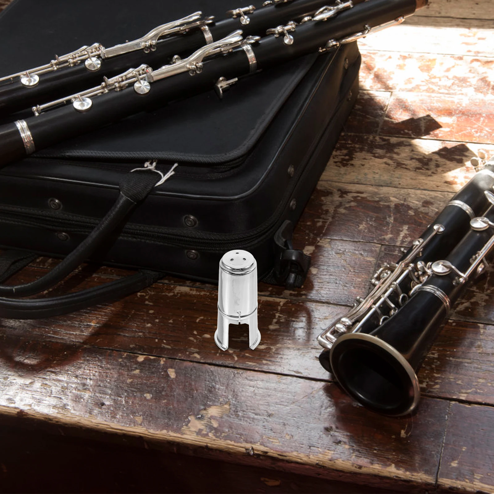 

Clarinet Nickel-Plated Cover Plug Metal Protective Cap Compatible With Saxophone High-Grade Durable Part Cc01 Silver