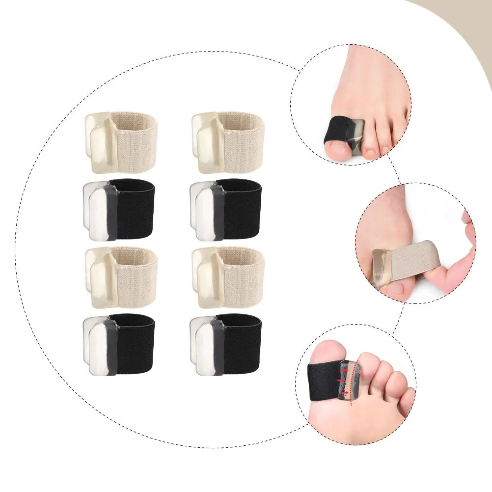 

4Pairs Toe Spacers Orthopaedic Toe Divider for Bunion Relief Overlapping Toes Comfortable Reusable Foot Care Tool