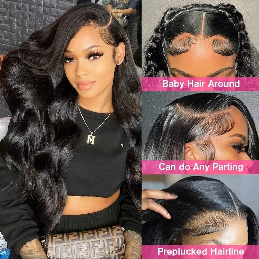 

HD Transparent 13x4 13x6 Body Wave Lace Front Wig Body Wave Wig Lace Frontal Wig Human Hair Wigs Women Brazilian Wig 200 Densi