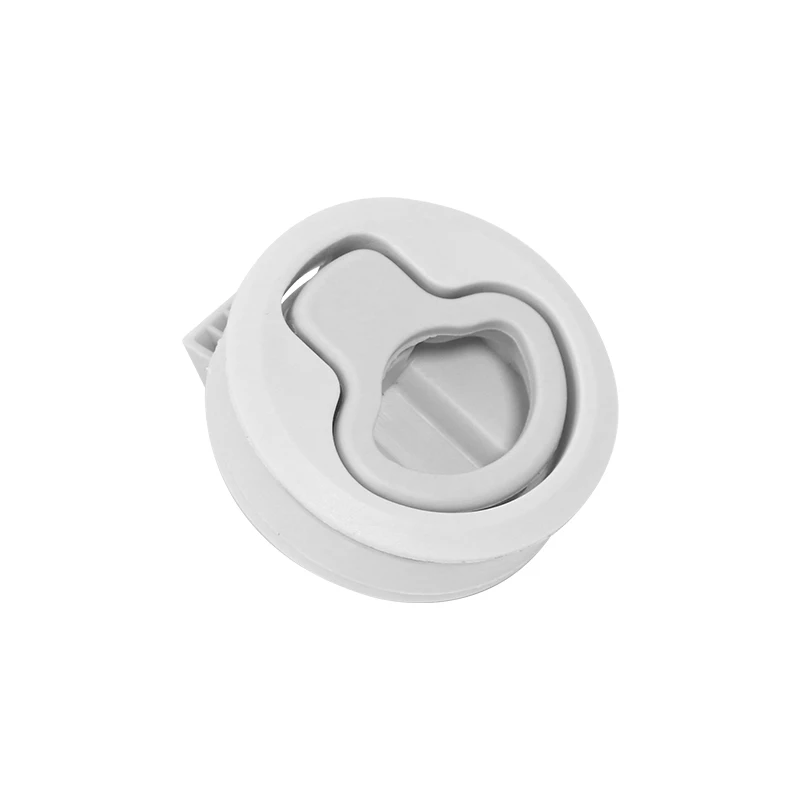 Nylon Round Flush Pull Slam Latch Hatch Lock for Boat Deck RV Cabinet Drawers Marine Hardware Accessories