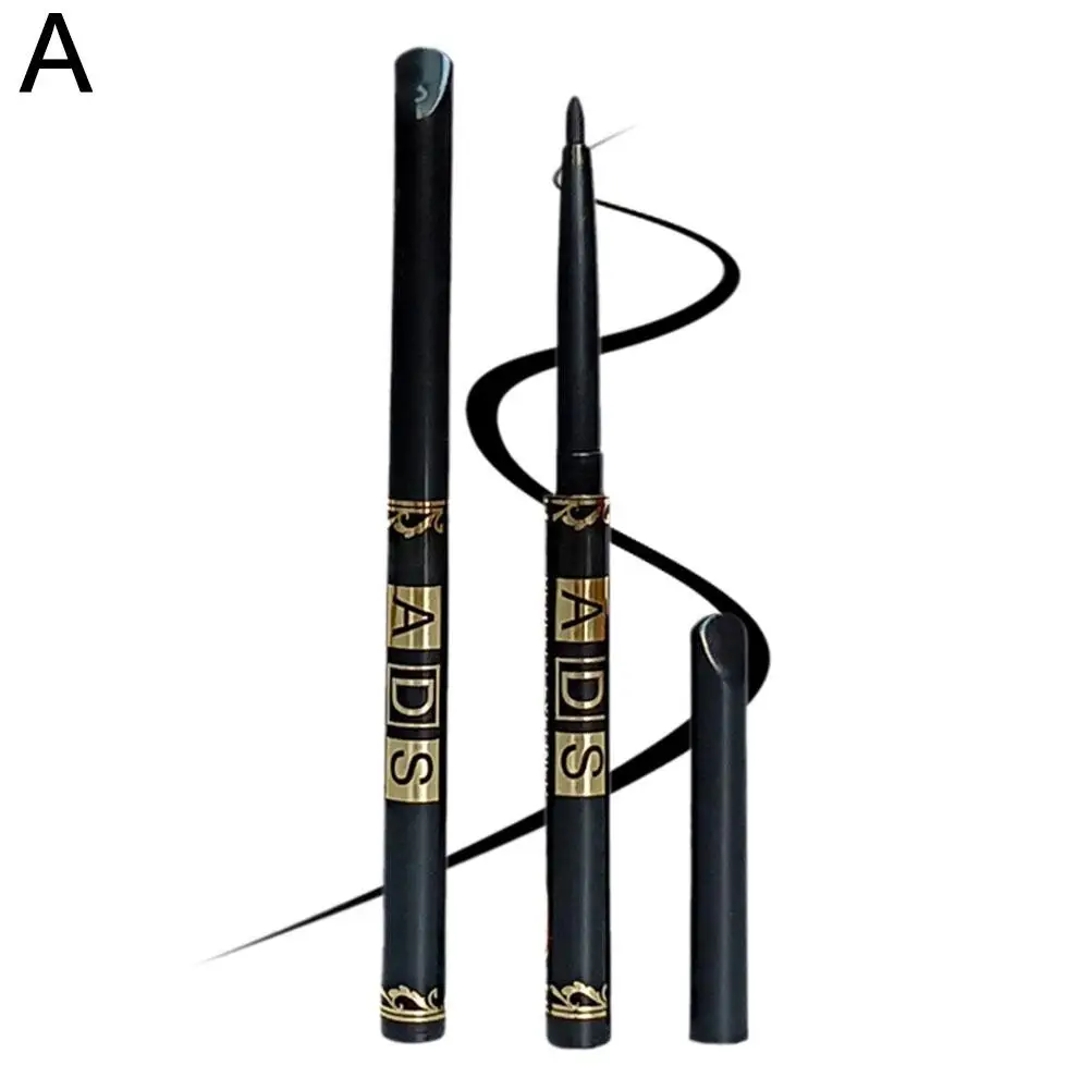 Penna per eyeliner nera, impermeabile, da indossare lungo, matita per eyeliner Matita per sopracciglia Fodere per occhi per trucco per donne J0W9
