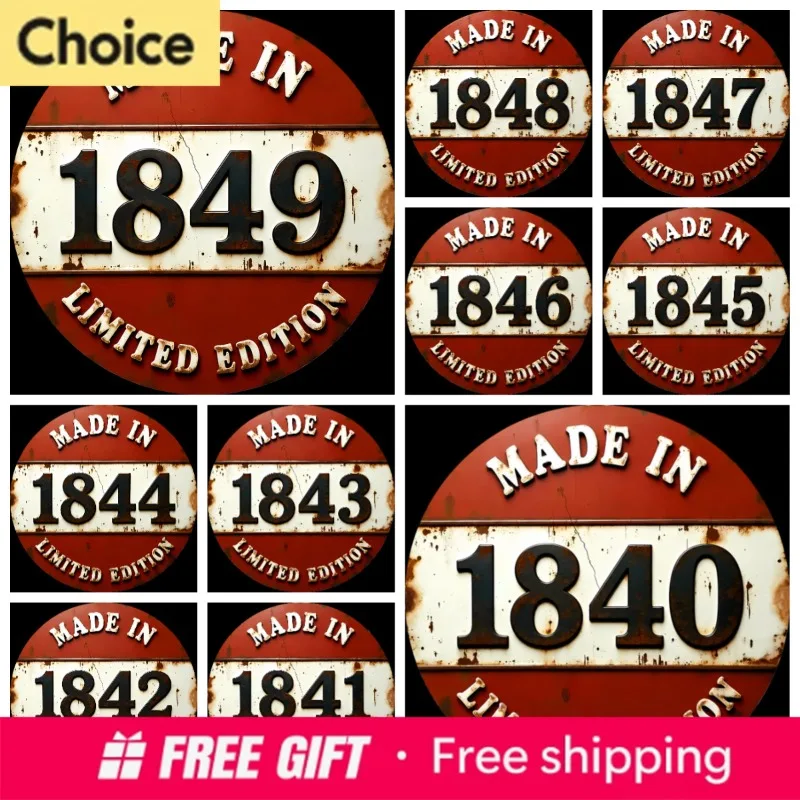 Circular Vintage Telegraph Iron Retro Communication Theme 1830-1859s Study Decor Collectible Accessory