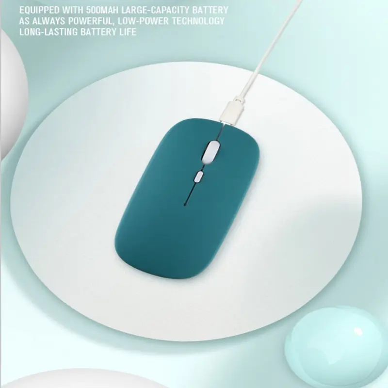 1 PC ITLY Rechargeable Wireless Bluetooth Mouse 2.4G USB Mice For Android Windows Tablet Laptop Notebook PC For IPAD Mobile image 4