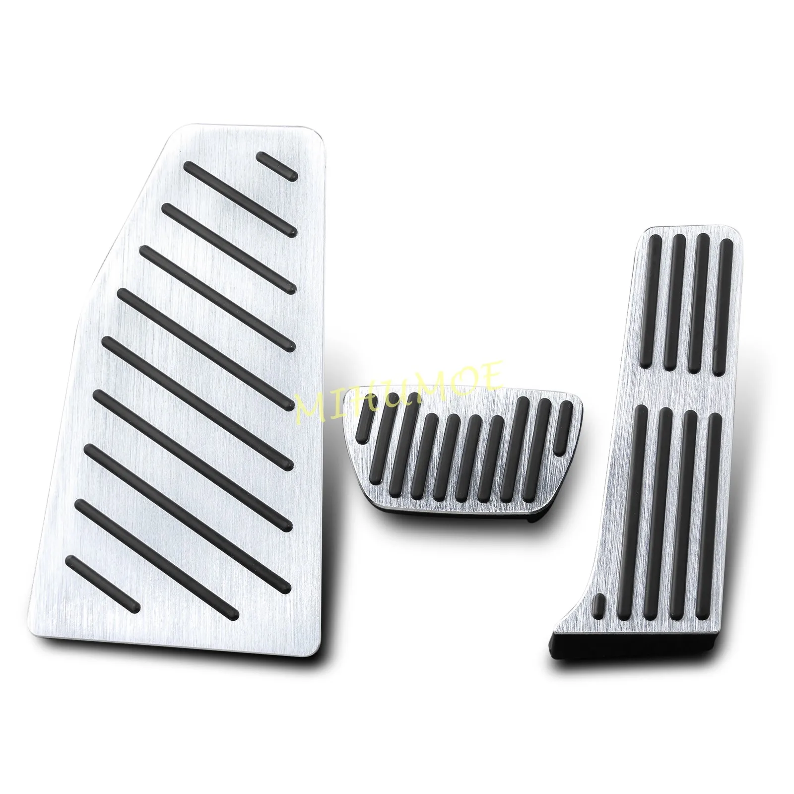 

LHD Silver Aluminum Car Foot Rest Gas Brake Accelerator Pedal Pad Cover Trim For Toyota RAV4 2019 2020 2021 Accessories