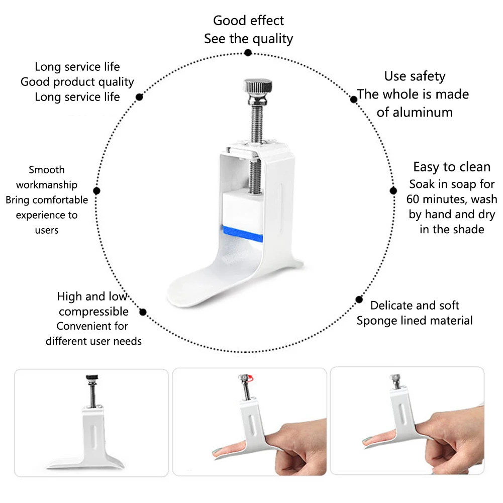 Finger Straightener Splint Joint Support Brace Medical Finger Rehabilitation Machine Hand Arthritis Injury Holder Finger Fixer