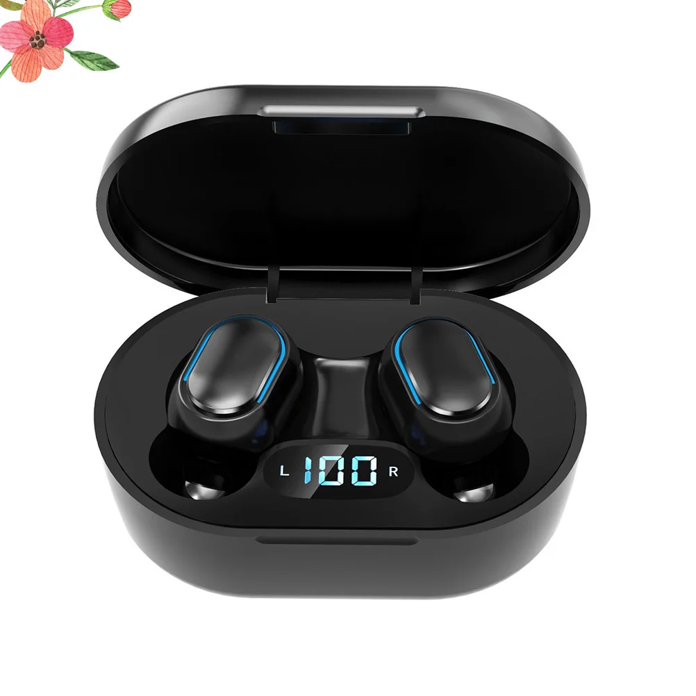 

1 Pair Wireless Earbuds .0 Lightweight Ergonomic Design With Charging Case For Outdoor Sports Wireless Earphones