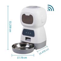 3.5L Automatic Pet Feeder WiFi APP Smart Timed Dosing Feeder Dispenser Cat Dog Bowl Feeder Food Drink Water Auto Cat Fountain 2L