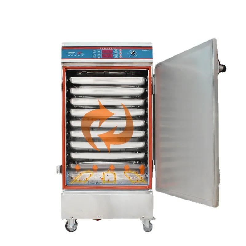 جهاز بخار الأرز الكهربائي 304 جهاز بخار من الفولاذ المقاوم للصدأ 4-12 لوحة/طبقة على البخار خبز الأرز مقصف الأرز التجاري #5