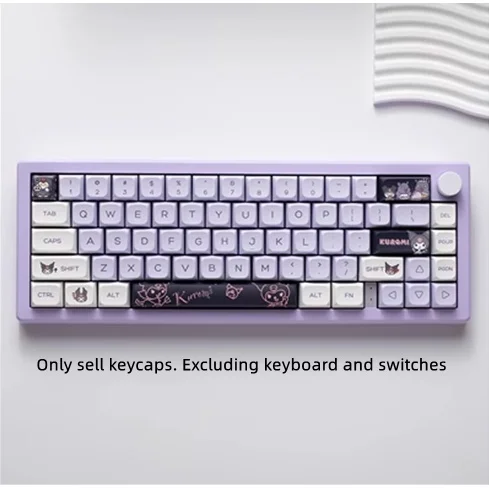 

Kuromi MAC Keycap XDA Height PBT Thermal Sublimation Keycap Suitable For 61/68/84/87/98/108 Keyboards