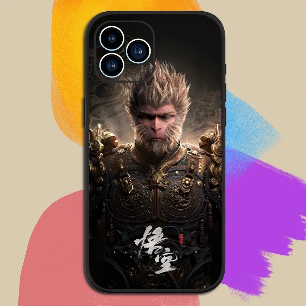 Game Black Myth Wukong Phone Case For iphone15 14 13 12 11 Pro Max Mini X 7 8 Soft Case