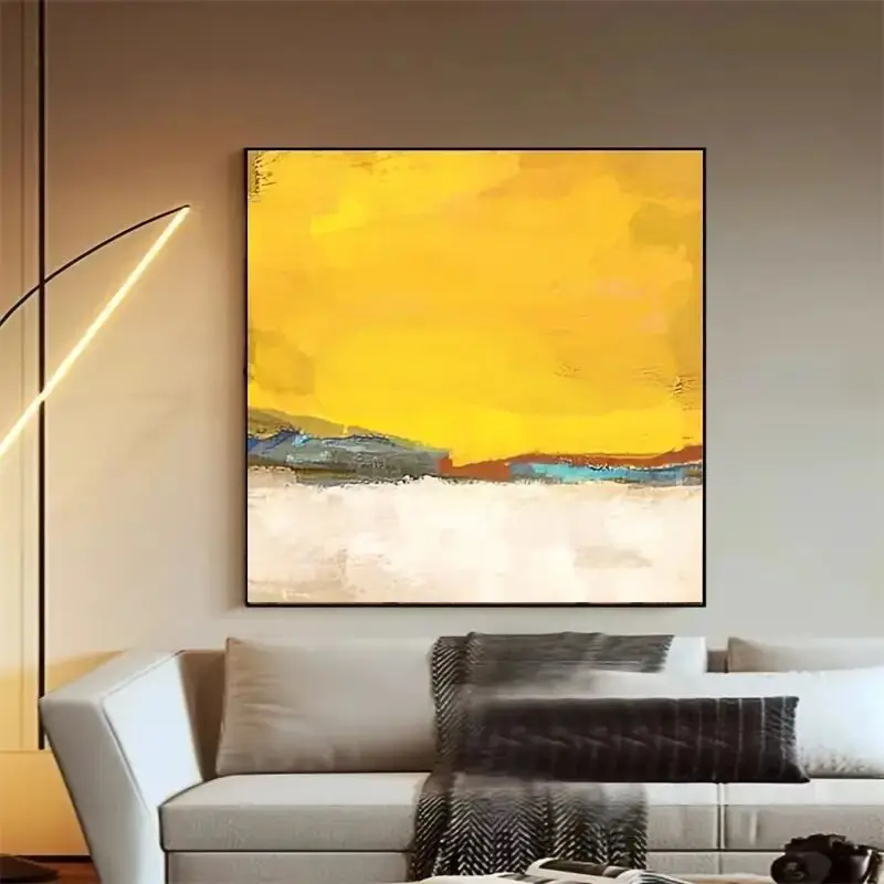 

Nordic modern murals, 100% hand-painted abstract oil paintings, high-end canvas posters for interior decoration, bedroom and liv