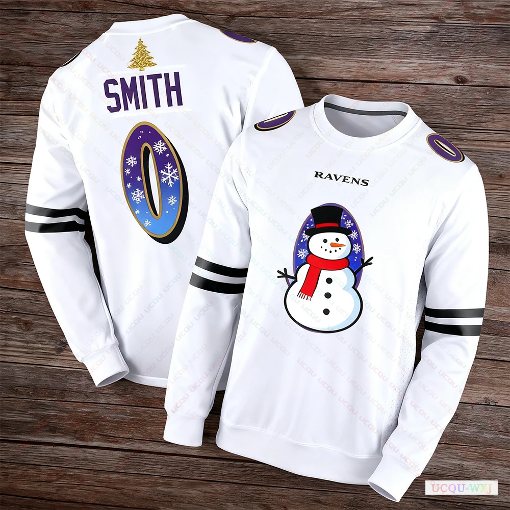 عيد الميلاد الكبار بالتيمور كرة القدم الأمريكية جيرسي الرجبي جيرسي الرياضية التدريب جيرسي تي شيرت الغربان جاكسون 8 عدد