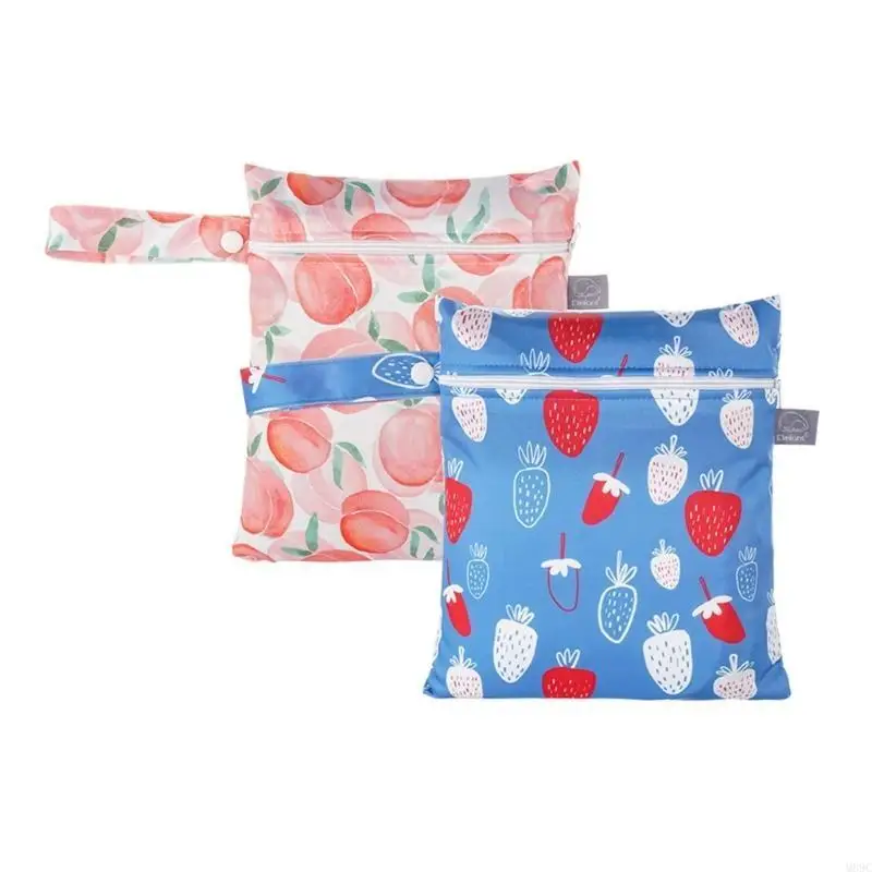 M89C حقيبة حفاضات مبللة مدمجة مقاومة للبقع حقيبة حفاضات قابلة لإعادة الاستخدام حقيبة مبللة سهلة التنظيف وخيار تخزين متعدد متين