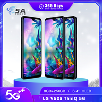 Original LG V50S ThinQ V510N 5G Mobile Phone 8GB+256GB Android SmartPhone 32MP Camera 4G LTE Fingerprint LG V50S CellPhone