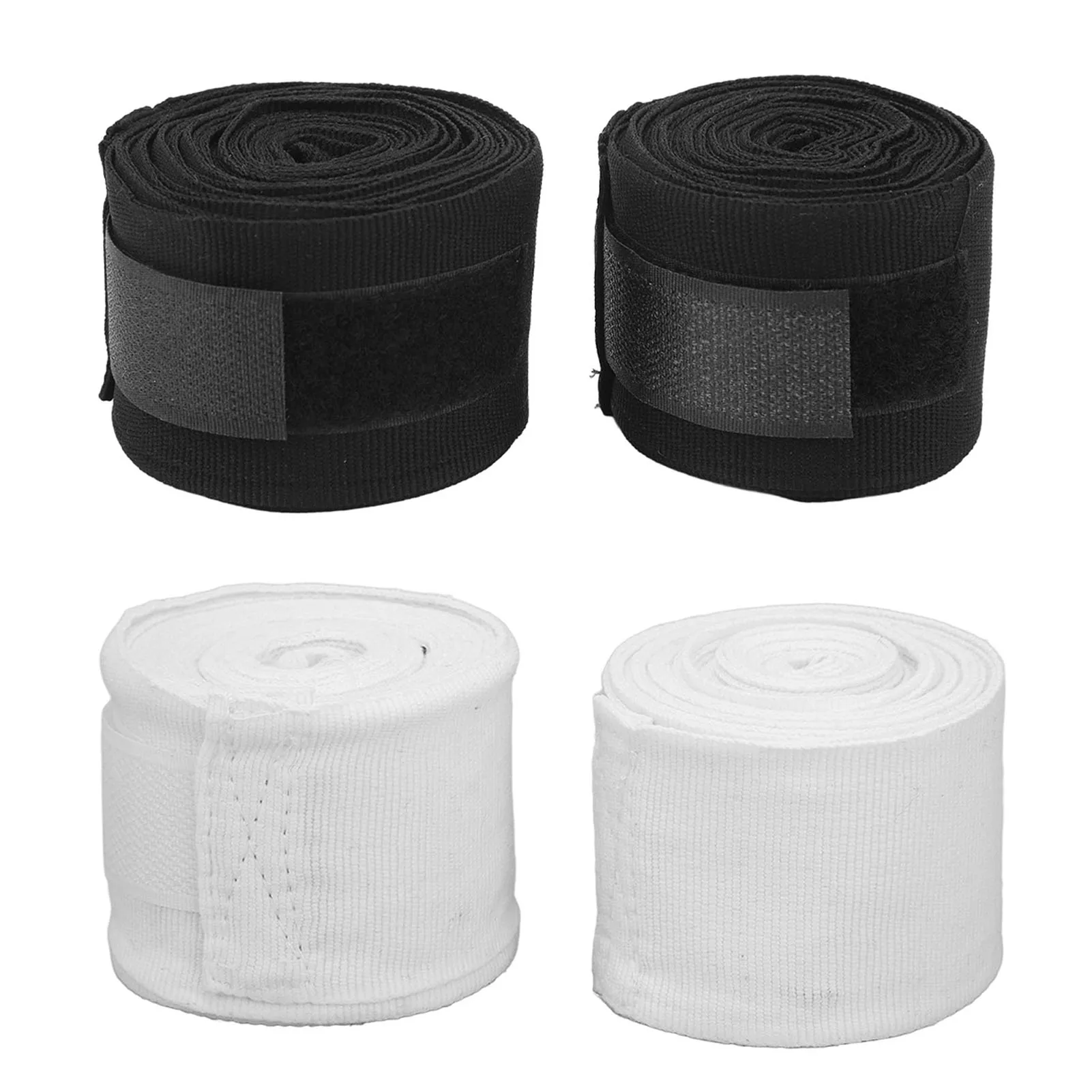 2pcs Boxing Handwraps Cotton 5m Quick Drying Semi Elastic Hook Loop Design Sports Hand Wraps for Kickboxing Muay Thai new