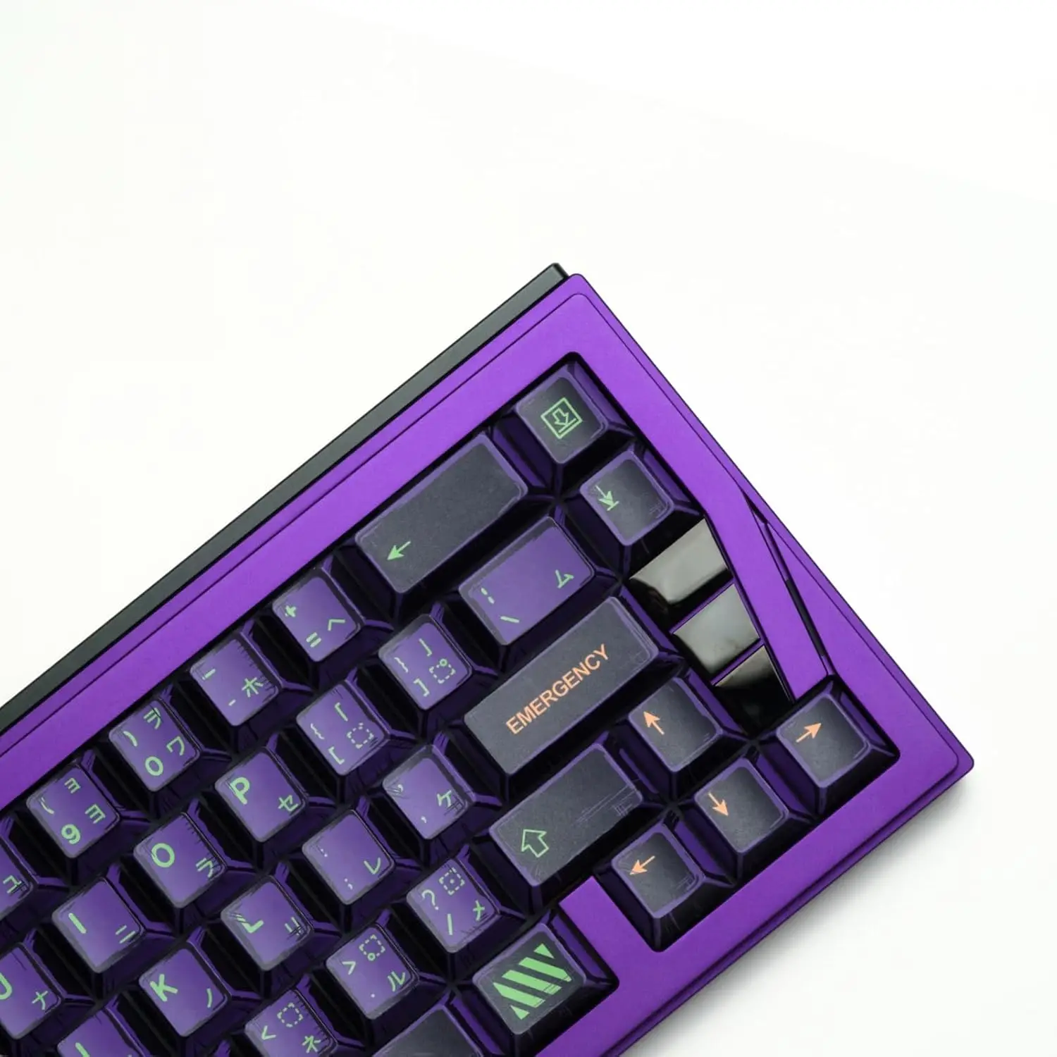 PBT Keycaps 151 Keys Japenese Character Cherry Profile Dye Sub Purple and Green Keycaps for Mechanical Keyboard Key Cap