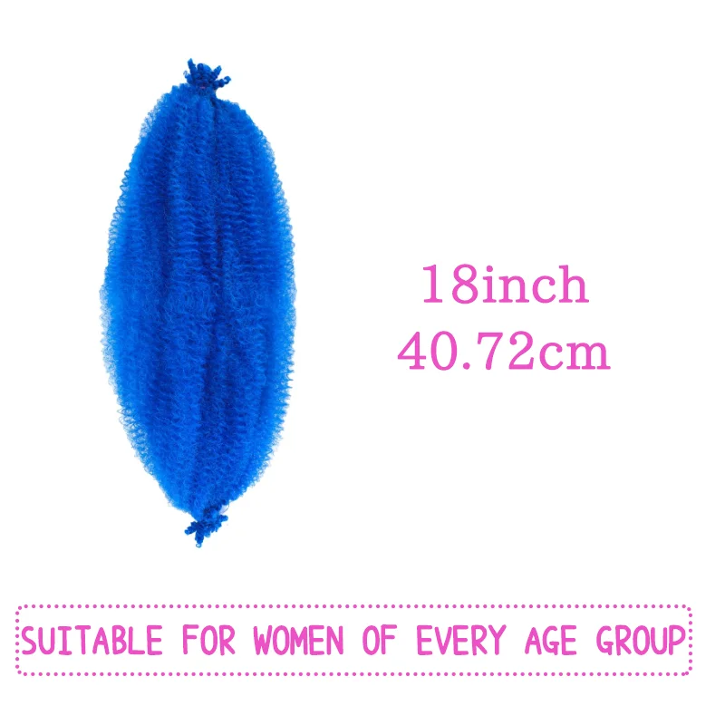 Włosy Afro Twist 24 cale, 3 paczki, sprężyste włosy syntetyczne Afro Twist, wstępnie wydęte włosy Spring Twist, wstępnie rozciągnięte włosy do owijania.