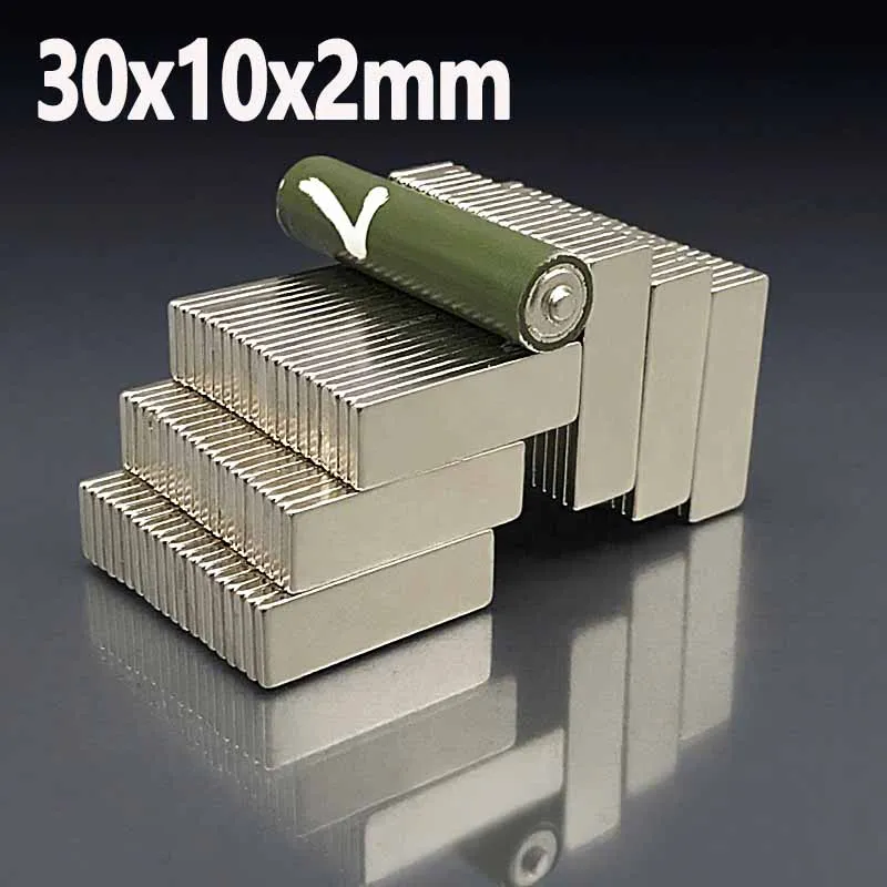30x10x2mm Magnet Office Fridge Garage Tool Craft Diy Science Refrigerator Magnet Square Block Shape 5-200pcs 30*10*2mm Accessory