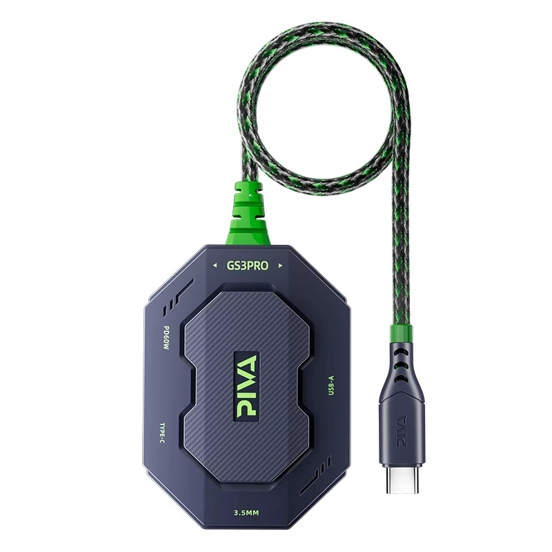 PIVA GS3 Pro Type-C Dock Converter USB سماعات ميكروفون محول الألعاب والبث المباشر شحن سريع لجهاز iPad Pro 2024